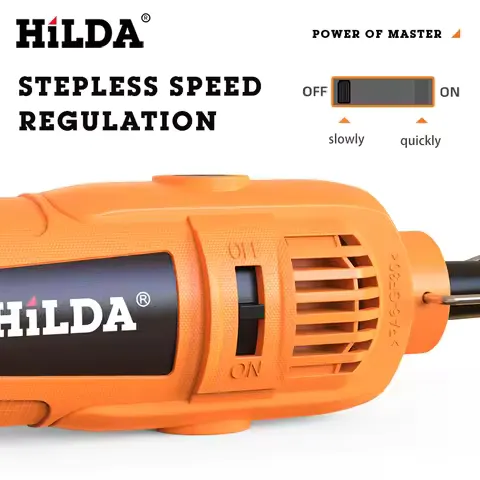 HILDA Variable Speed Tool Kit Electric Drill Grinder Engraving Pen with Accessories for Polishing Carving Jewelry Making DIY