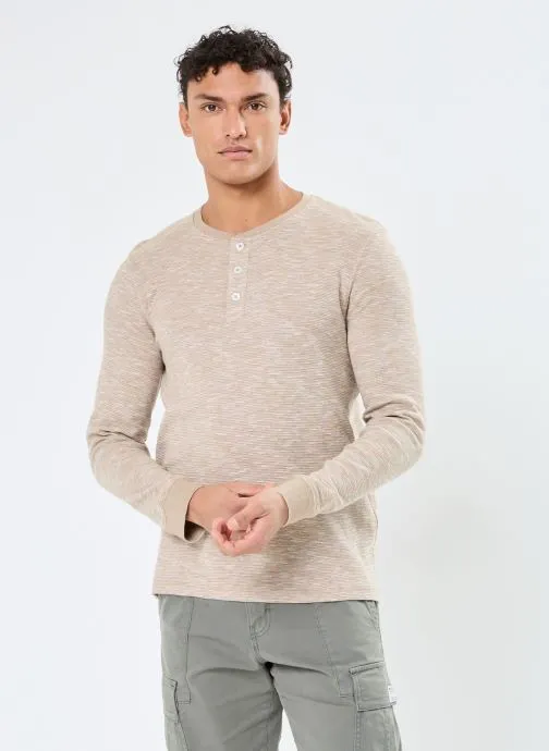 T-shirts met lange mouwen LEO heren groen