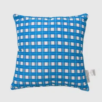 Twill & Co Maritime Check Cushion