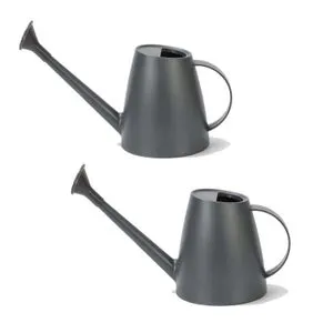 Attrezzi da giardinaggio, bollitori per innaffiare, irrigatori da giardino, distributori d'acqua portatili con tubo lungo 2pc(grigio)