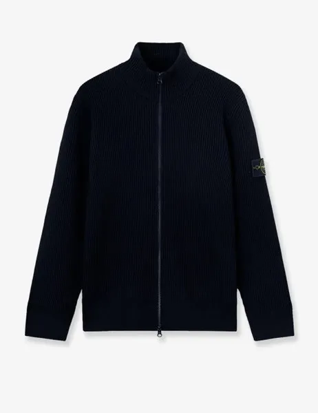 5100017 Virgin Wool Cardigan Navy Blue