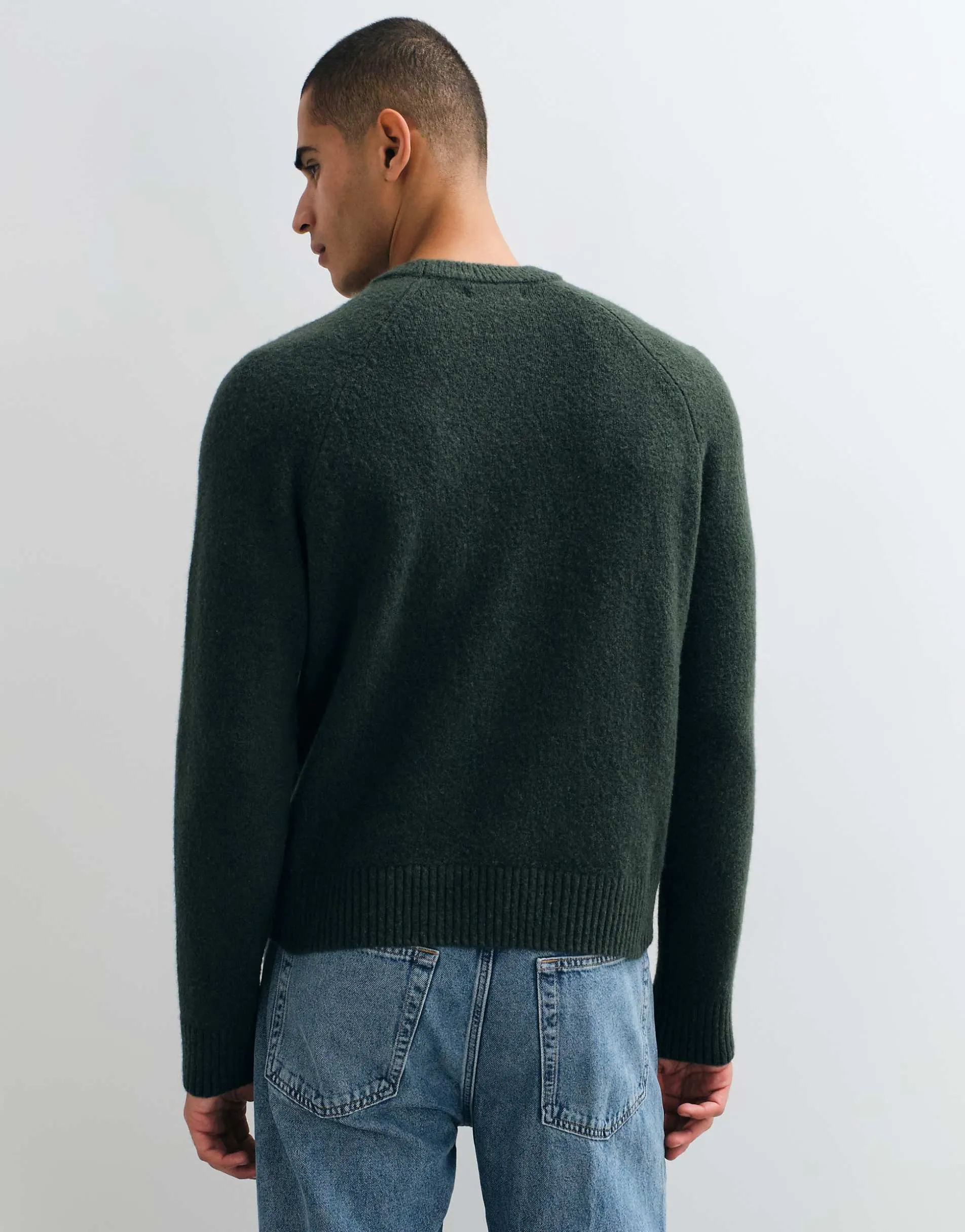 Cotton On super soft boxy knit in heritage green