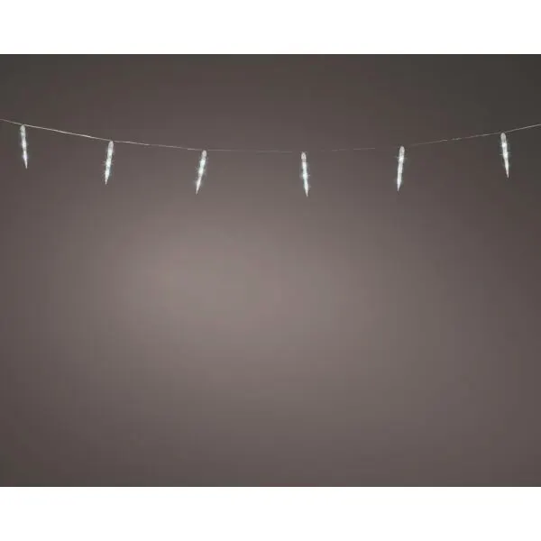Lumineo Icicle Lights Sneeuwval Effect Buiten Koel Wit 280 cm