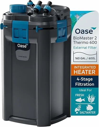 OASE BioMaster 2 Thermo 600 Canister Filter for Aquariums…