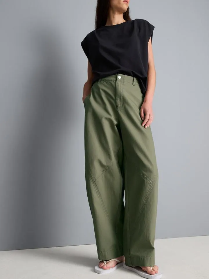 Pantalon cocon en toile de coton