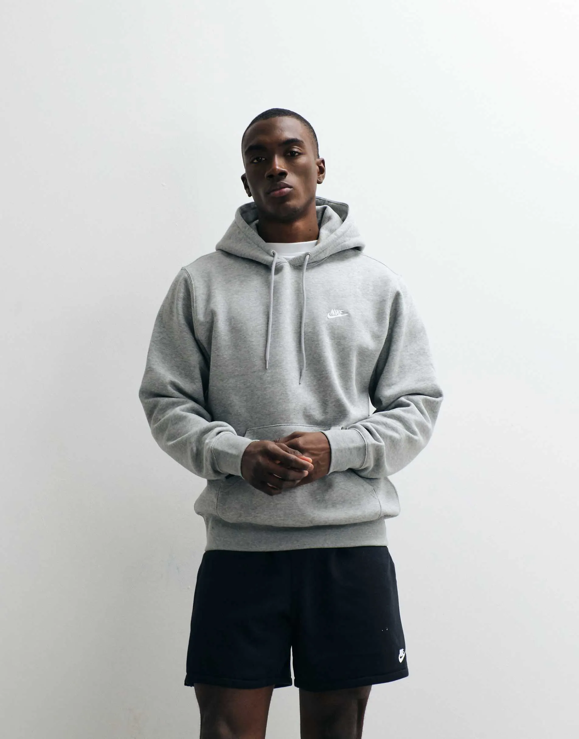 Nike Club hoodie in grey