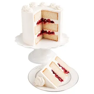 The Cake Bake Shop 8" Round Raspberry Champagne Cake (16-22 Servings)
