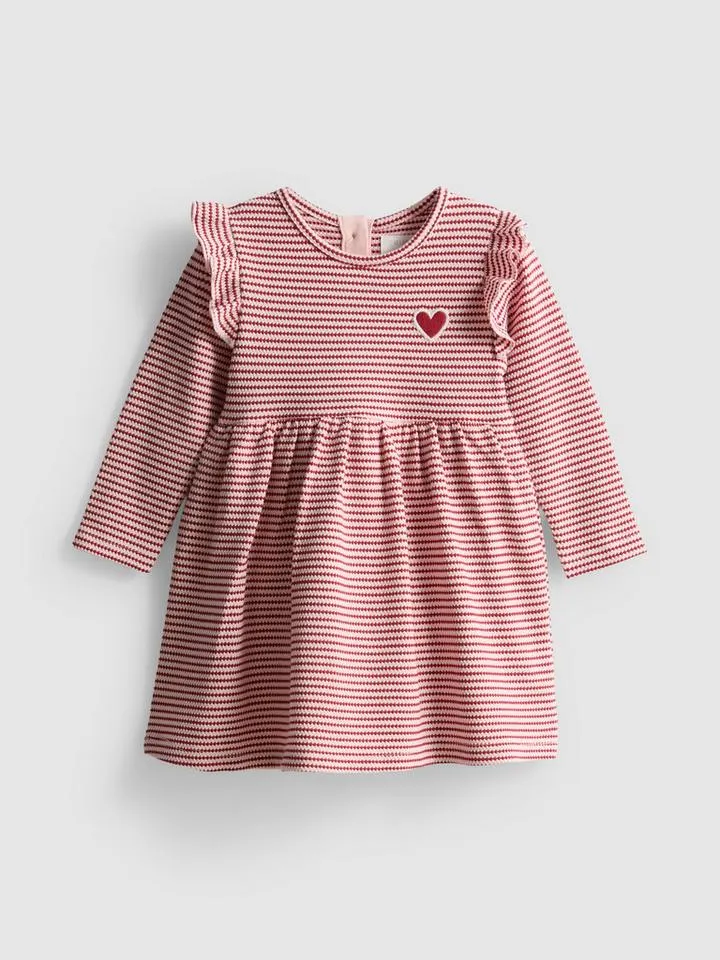 0–18 mois | Robe à smock et volants pour nouveau-né