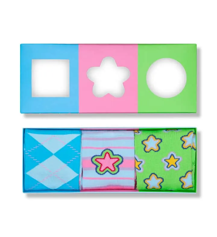 3-Pack Charm Graphics Socks Gift Set