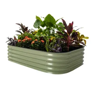 Vego Garden 14” Tall 6 in 1 Modular Metal Raised Garden Bed Kit