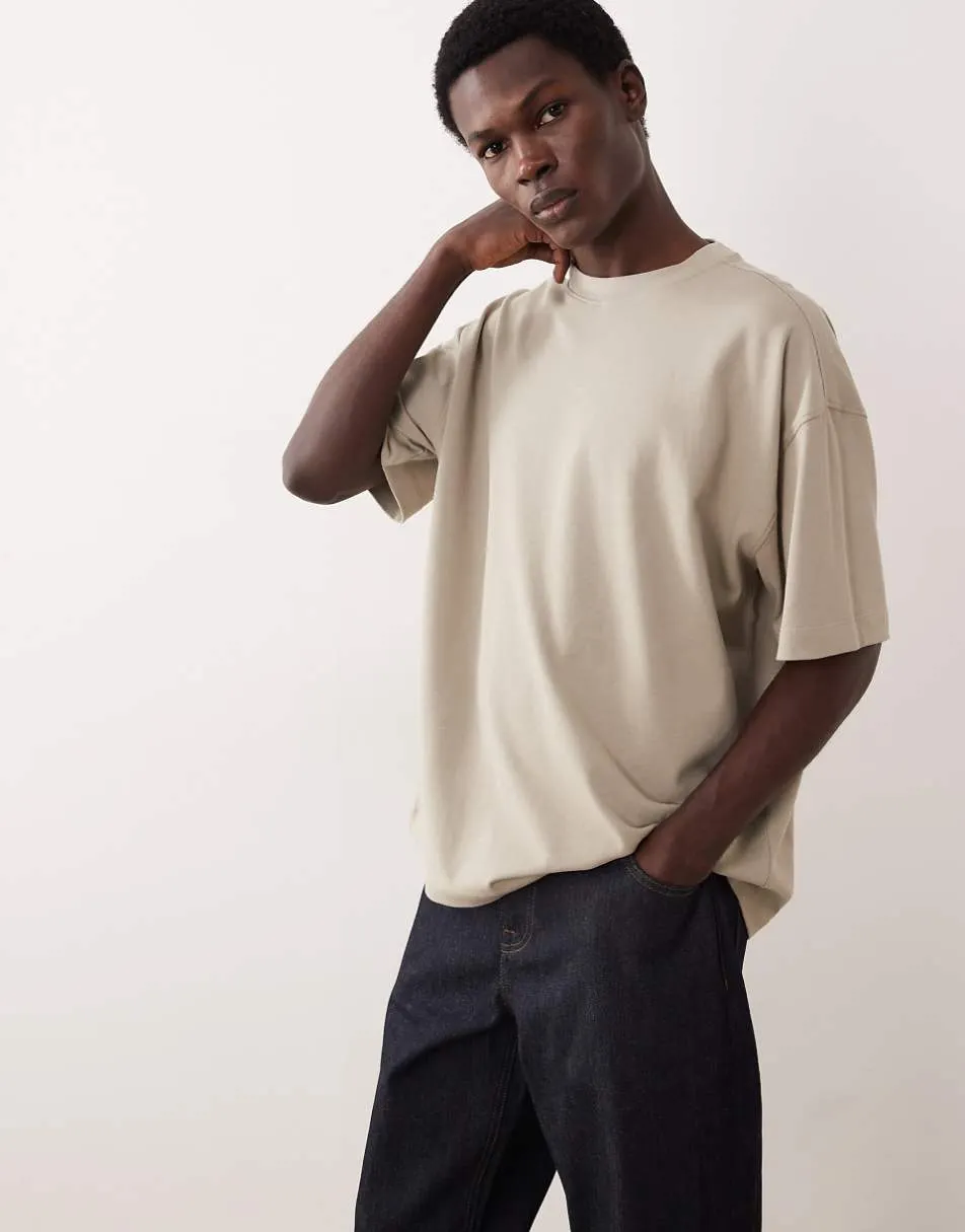 ASOS COLLECTIVE super heavyweight oversized t-shirt in green