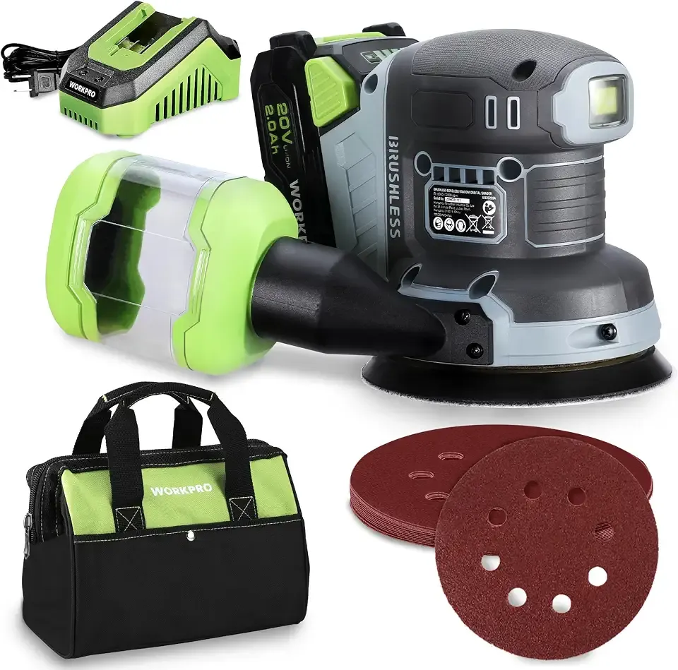 5-Inch Cordless Random Orbital Sander 20V Brushless Electric Sander