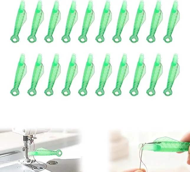 Fish Type Sewing Machine Needle Threader, 2026 New Automatic Sewing Quick Needle Threader for Hand Sewing, Sewing Supplies Machine Needle Threader Tool-Designed for Sewing Lovers (20 Pcs)