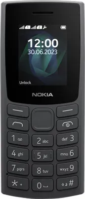 Nokia 105, Balken, Single SIM, 4,57 cm (1.8"), 160 x 120 Pixel, 1000 mAh, Schwarz