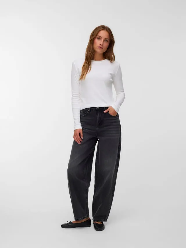 VMBILLIE Høyt snitt Barrel-passform Jeans