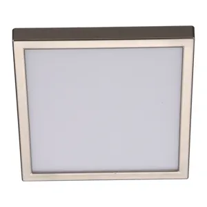 Faretto da incasso con fonte luminosa fisso Modulo LED INSPIRE SANOA nichel 2X22.5 cm Luce cct da bianco caldo a bianco freddo