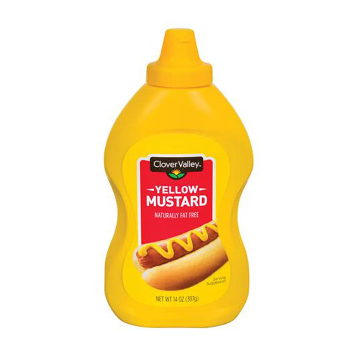 Clover Valley Yellow Mustard, 14 oz