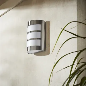 Applique da esterno Montreal grigio IP44 1X E27 INSPIRE