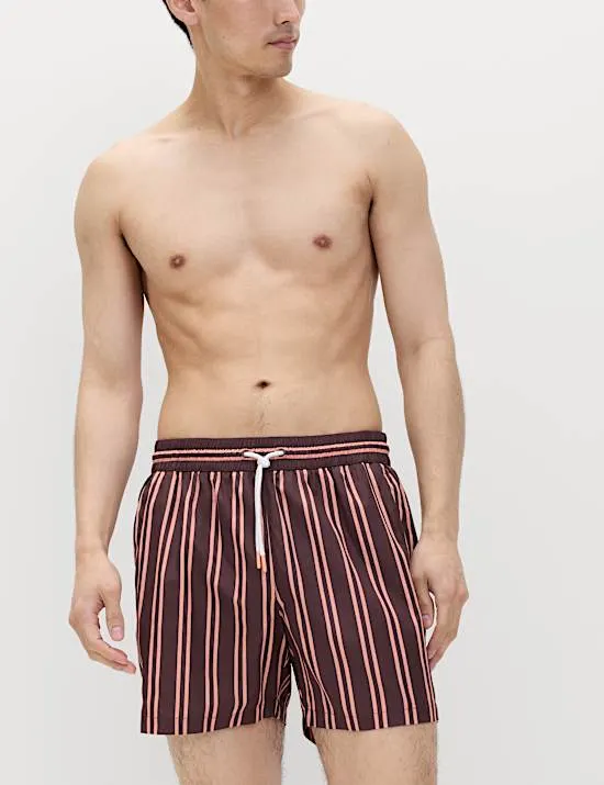 Schnell trocknende Badehose mit Streifenmuster