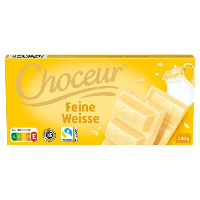 CHOCEUR Sahne & Weiße 200 g, Weiße-Schokolade