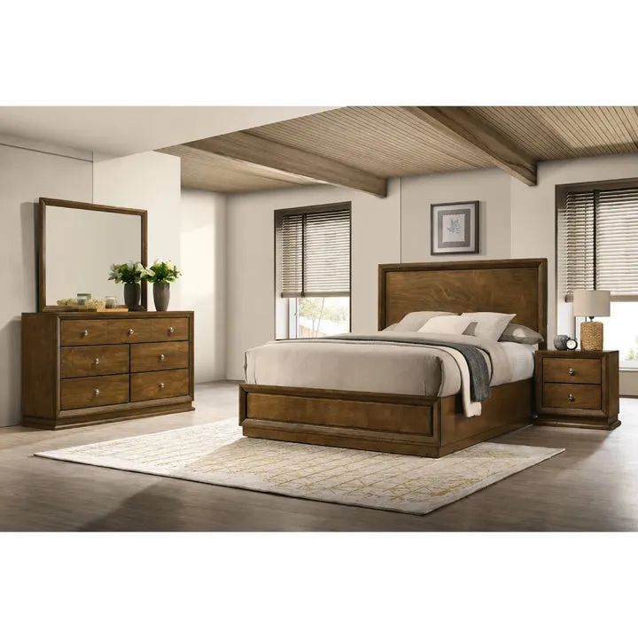 Kirkham Full Bedroom Set (4-Piece) by Furniture of America - Brown