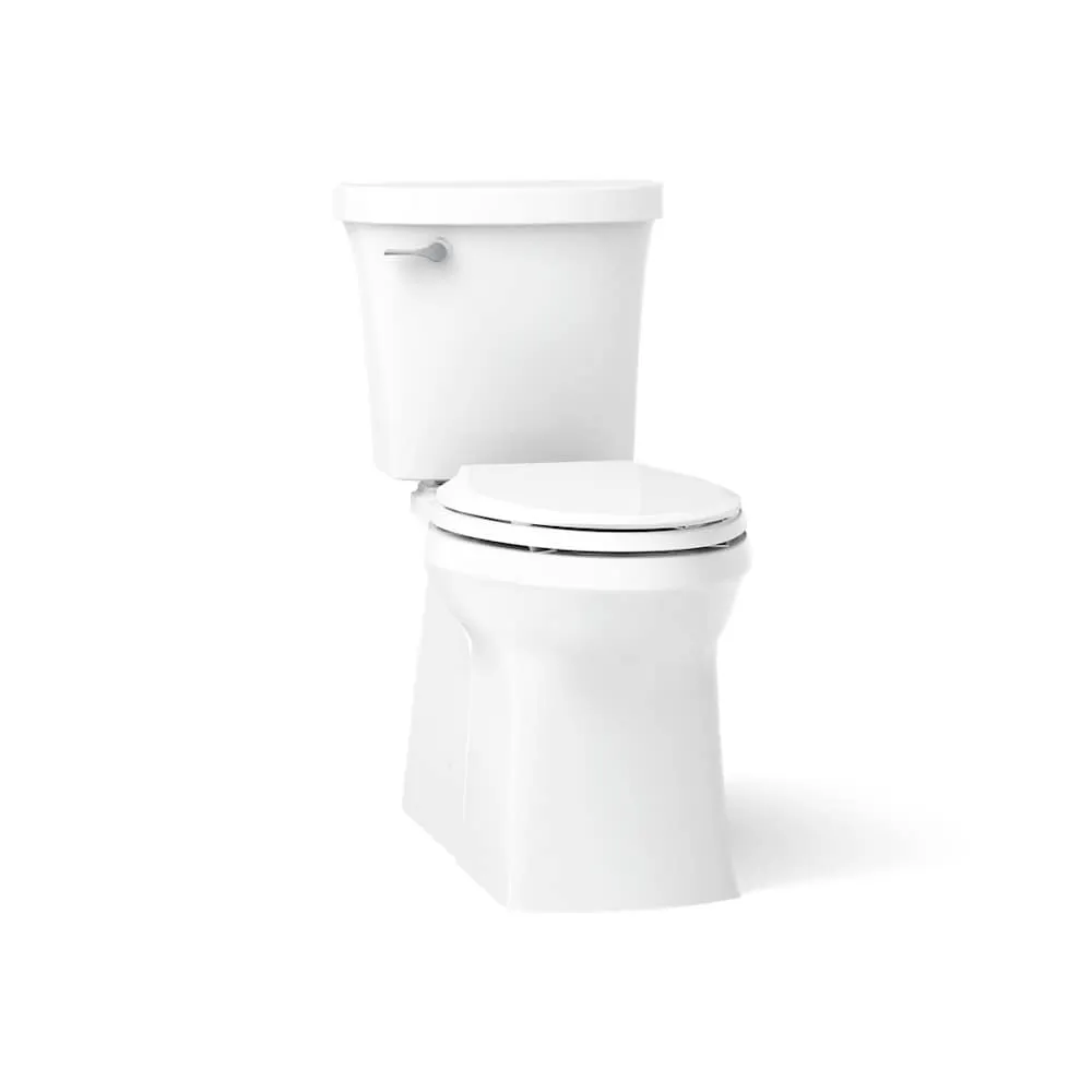 KOHLER Valiant The Complete Solution 2-Piece 4.8 LPF Single Flush Elongated Toilet in White