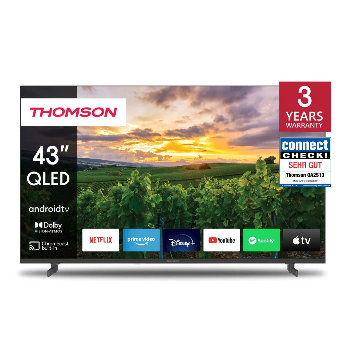 Thomson 43QA2S13 QLED Ultra HD Smart Televisie