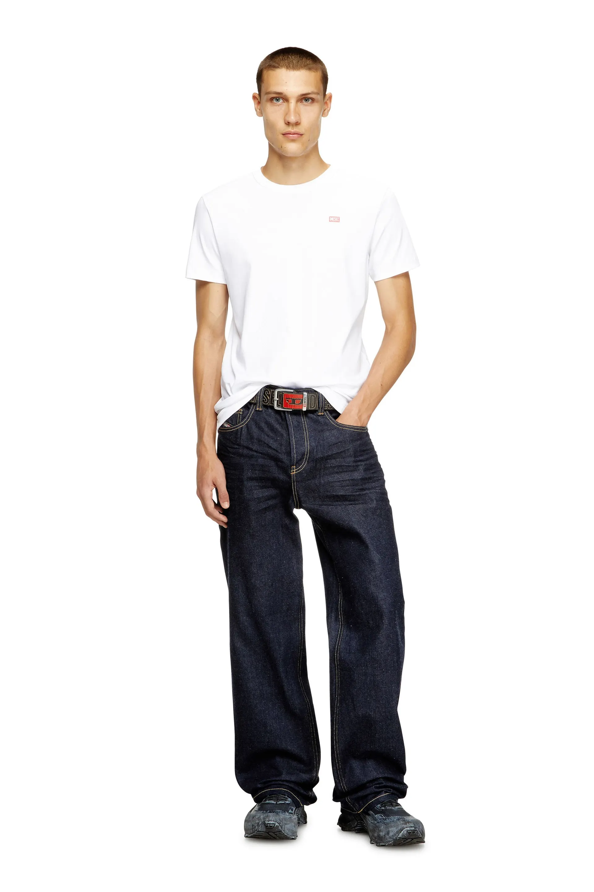 T-shirt in mercerised cotton