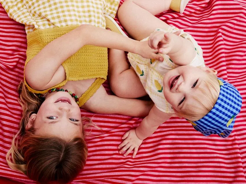 GINGHAM CHECK KNIT DRESS WITH LEMONS CASA LAWA X ZARA KIDS