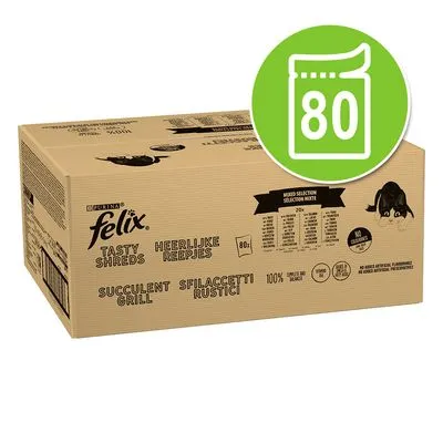Jumbopack Felix Succulent Grill 80 x 80 g pour chat