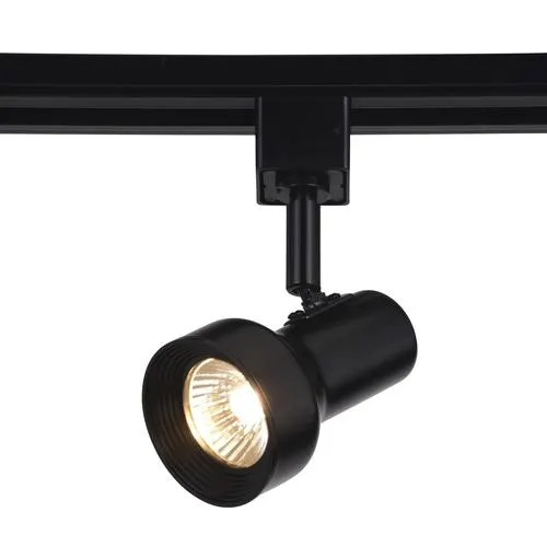 Quantus™ Step 1-Light Black Track Lighting Head