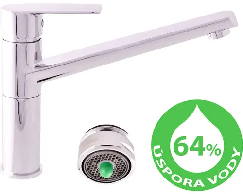 Úsporná dřezová baterie RAV Slezák Vltava chrom VTE404.0