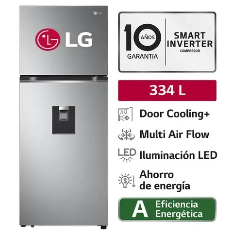 Refrigeradora 334L Top Mount Door Cooling GT33WPP Plateada