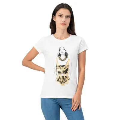 Playera Mxstaza Mujer Con Estampado Frontal