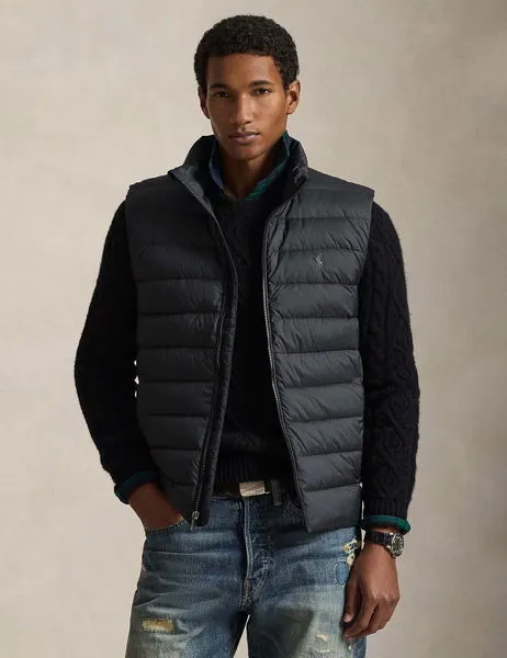 The Colden Packable Down Gilet Vest Black