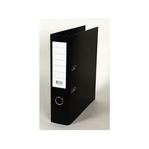 Brevordner 80mm skinne A4 sort
