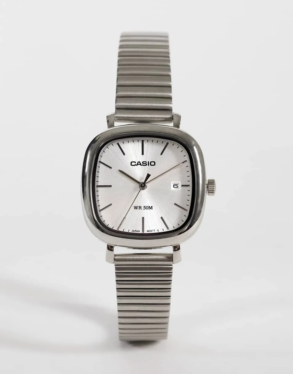 Casio LTP-B166D-7AVEF stainless steel analogue watch in silver