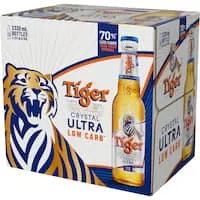 tiger crystal ultra beer low carb lager Bottle 12 x 330mL
