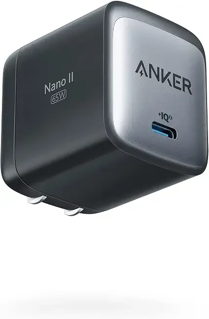 Anker Nano USB C Charger,65W GaN II PPS Fast Compact Foldable Charger for MacBook Pro, Galaxy, Dell, iPhone 17/16, iPad Pro, and More | Fast Compact Foldable Charger for MacBook Pro iPad Pro, and More