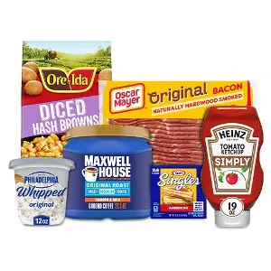 Buy 4, Save $4 on Select Philadelphia, Maxwell House, Oscar Mayer & Ore-Ida PICKUP OR DELIVERY ONLY