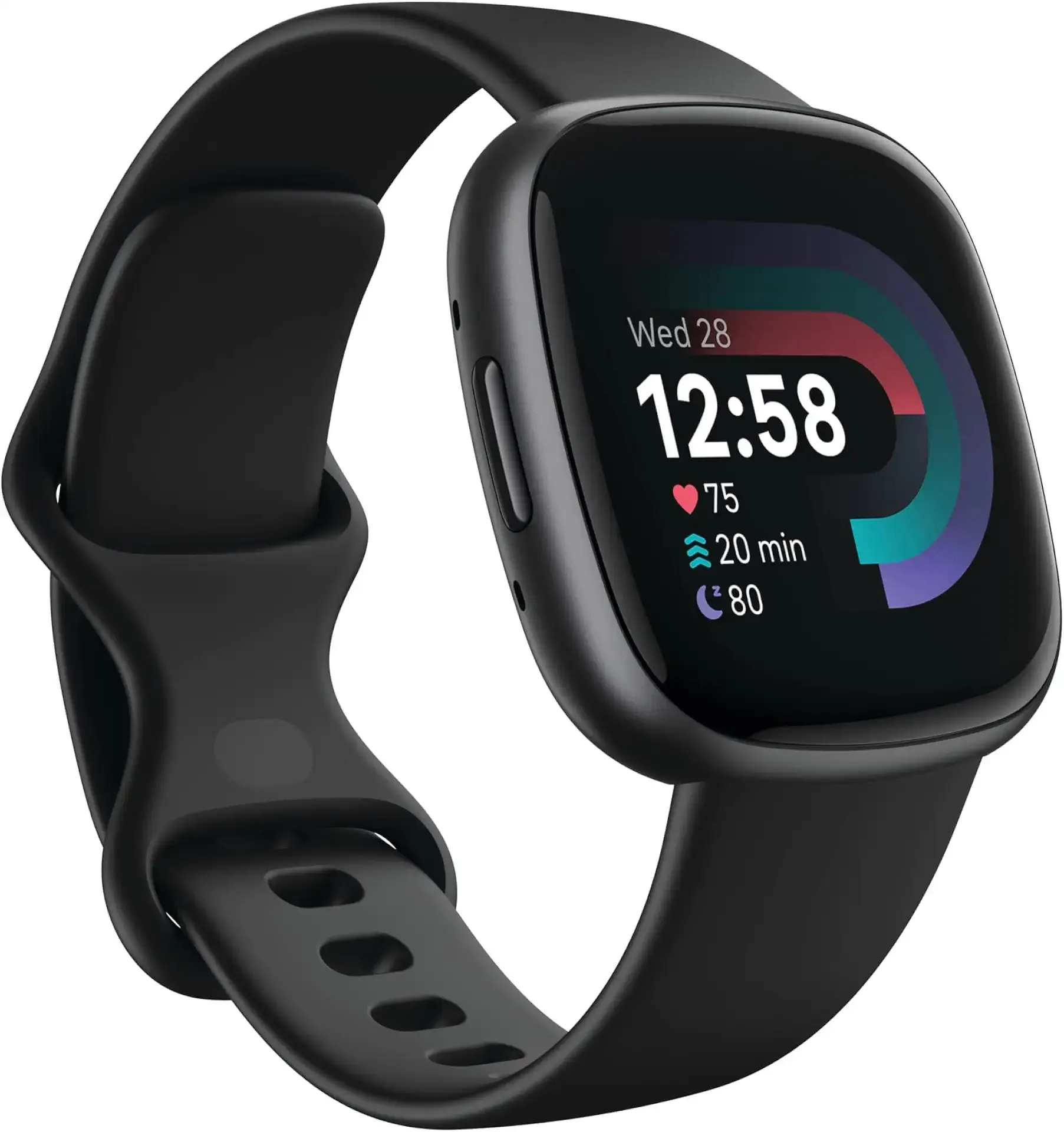 Google Fitbit Versa 4 Fitness Smartwatch, 24/7 Heart Rate - Black/Graphite | Daily Readiness, 3-month Google Health Premium Membership included, GPS, 40+ exercise modes, sleep tracking