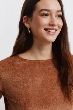 Camiseta chenilla tachas