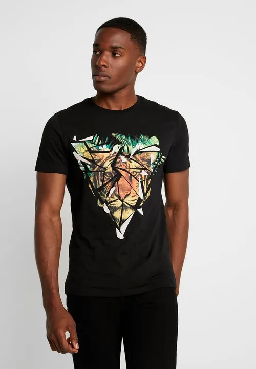 T-shirts med print - black
