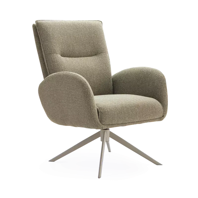 Draaifauteuil Whisper (laag/poot: beige) - Lodge Thyme