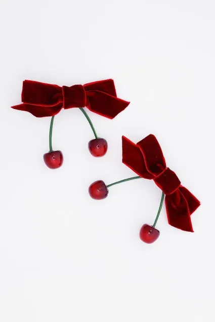 Kids set 2 clicclacs kersen en strik