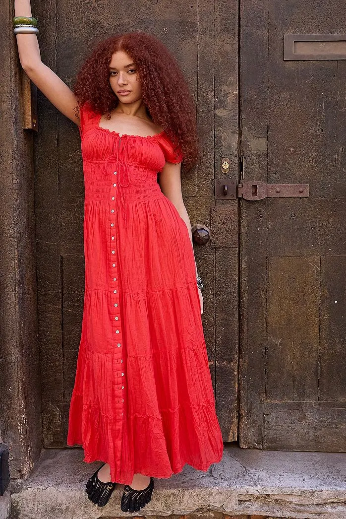 Abito Maxi Prairie Samira Kimchi Blue