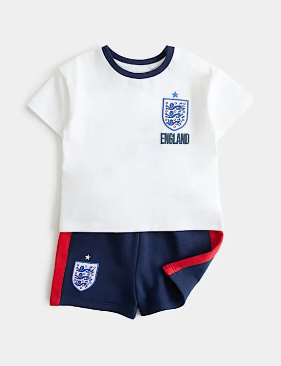 England Football Top & Shorts (0-3 Yrs)