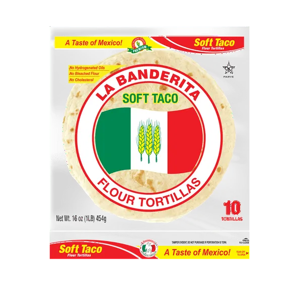 Rollback La Banderita Soft Taco Flour Tortillas, 16 oz, 10 Count $2.46 Was $2.73 15.4 ¢/oz