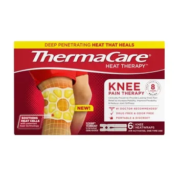 Thermacare Knee Pain Therapy, 6 HeatWraps