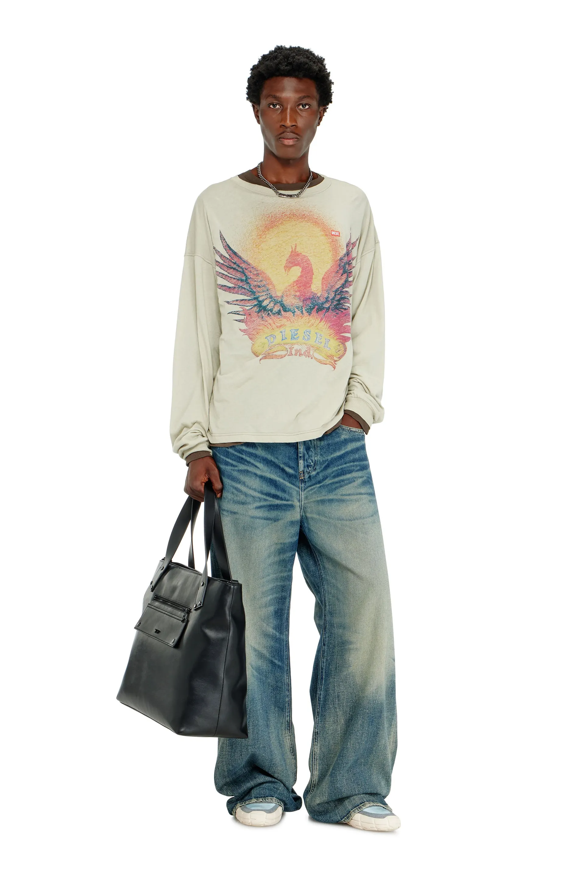 Long sleeve T-shirt with Phoenix graphic